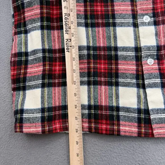 Vintage Wrangler Shirt Jacket Mens XL Red Plaid Quilted Flannel Button Lined - Picture 5 of 11